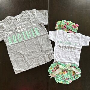 Kavio Kids Matching Set - Gray and Mint